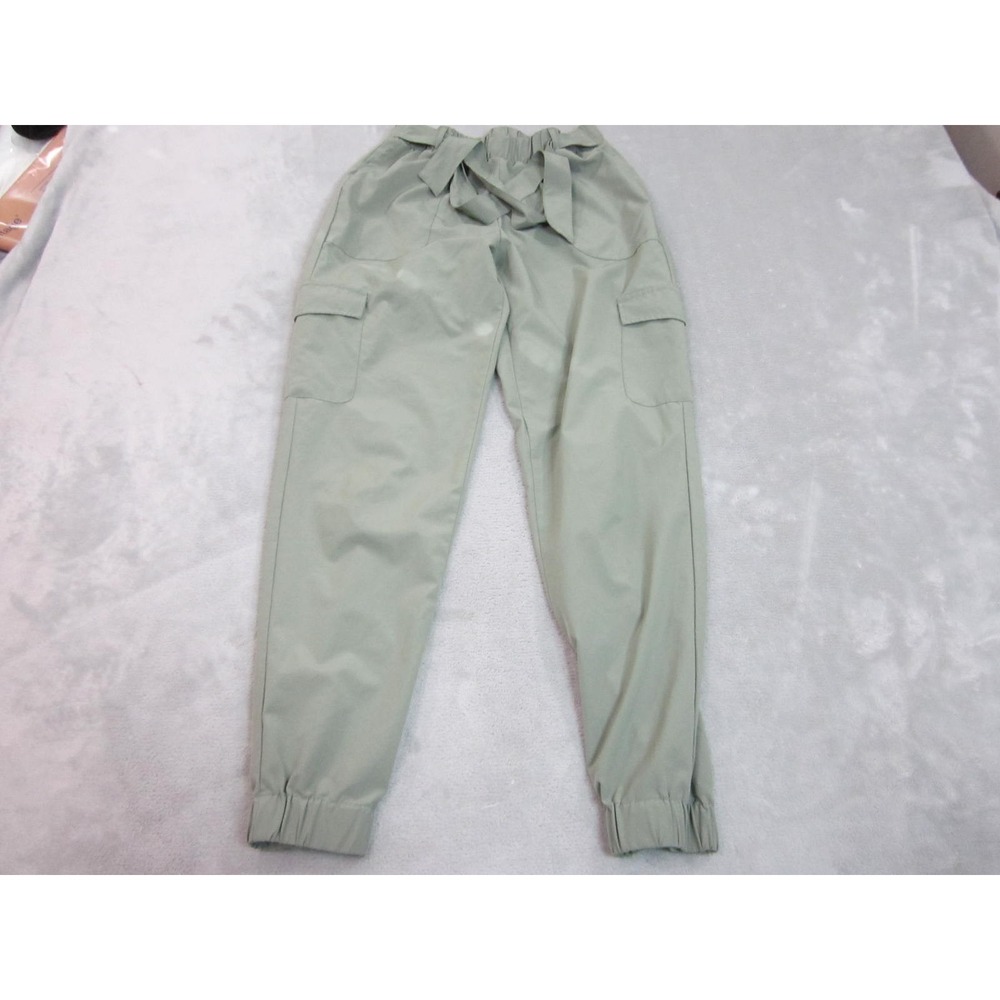 Fila Cargo Jogger Pants Womens XS GreenTie Waist Pockets Utility Gorpcore